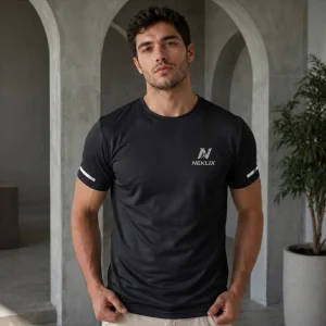 NEKLIX men’s black gym t-shirt