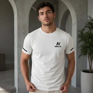 NEKLIX men’s white gym t-shirt